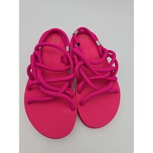 Yoki Pia-12 Women's Strappy Slingback Sandals Hot Pink Size 9